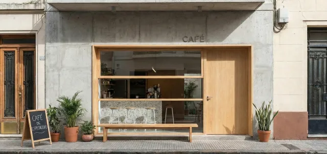 Render de local comercial diseñado por GEA