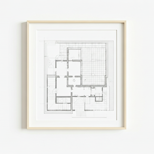 Plano arquitectónico de una vivienda